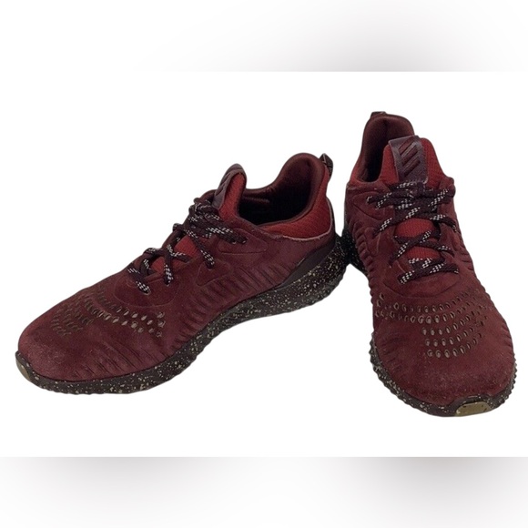 Adidas AlphaBounce LEA Leather Running Shoes 7 - Picture 4 of 13